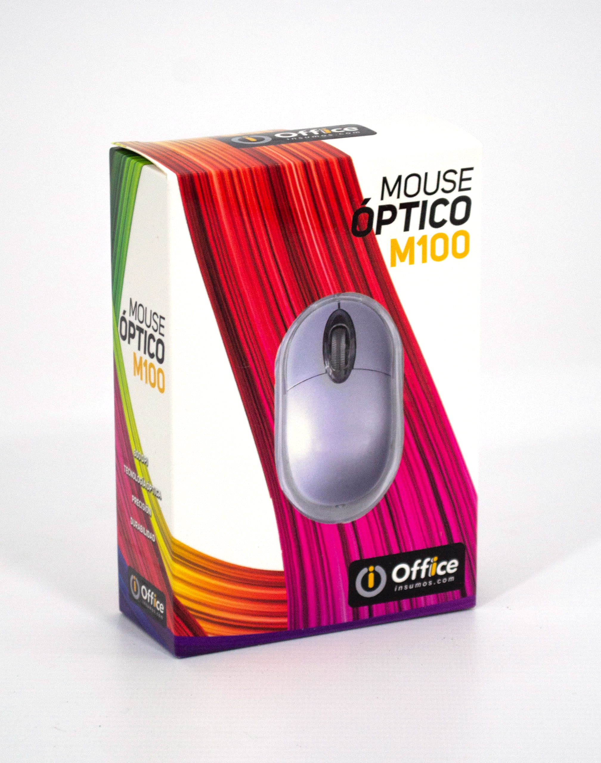 MOUSE USB  OFF-M100 WHITE OFFICE